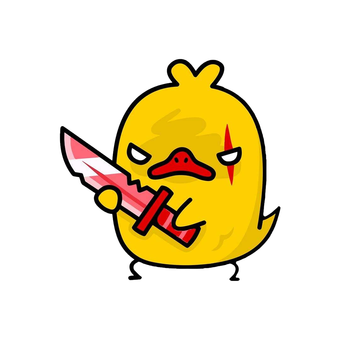 Angry Chicken Sticker